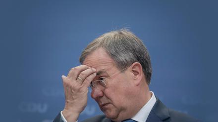 Kanzlerkandidat Armin Laschet im Konrad-Adenauer-Haus