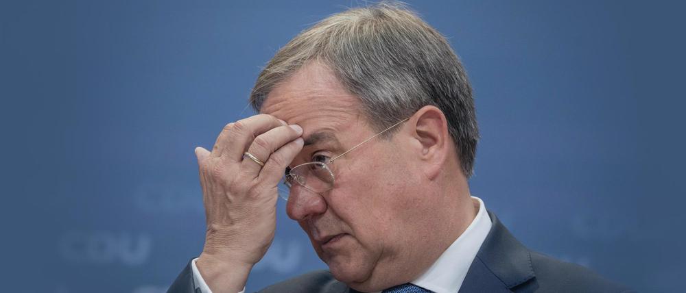 Kanzlerkandidat Armin Laschet im Konrad-Adenauer-Haus