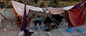 Auf der griechischen Insel Kos leben viele Flüchtlinge auf der Straße.