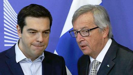 Gute Freunde kann niemand trennen: Jean-Claude Juncker (rechts) und Alexis Tsipras.