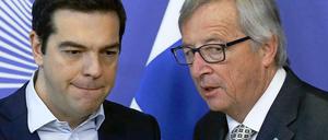 Gute Freunde kann niemand trennen: Jean-Claude Juncker (rechts) und Alexis Tsipras.