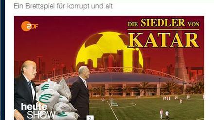 Frisch geklaut, ist halb gewonnen? In der "heute-show" vom 29. Mai wird das Brettspiel "Die Siedler von Katar" vorgestellt.