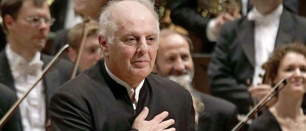 Daniel Barenboim, hier bei einem Benefiz-Konzert für die Staatsoper, 2014 in der Philharmonie.