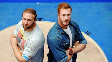 Robert (li.) und Christoph Harting (re.) sind die Zugpferde beim diesjährigen Istaf. Dabei ist es ungewiss, ob Robert Harting überhaupt starten kann.