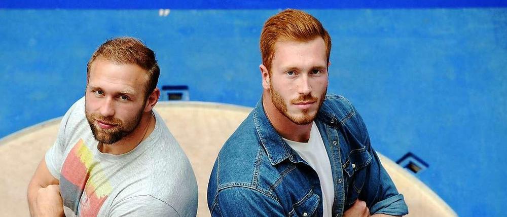 Robert (li.) und Christoph Harting (re.) sind die Zugpferde beim diesjährigen Istaf. Dabei ist es ungewiss, ob Robert Harting überhaupt starten kann.