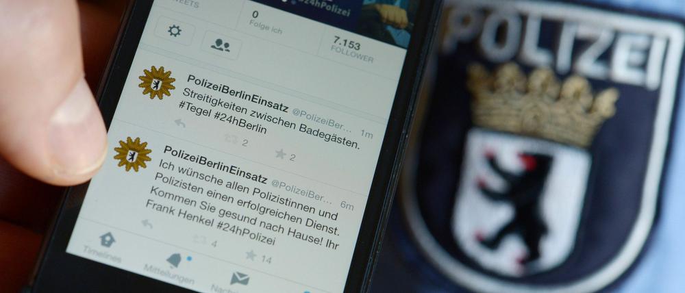 Auch im Netz aktiv. Die Polizei twittert immer wieder.