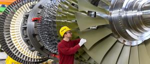 Siemens produziert in Berlin Gasturbinen.