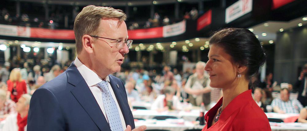 Der thüringische Ministerpräsident Bodo Ramelow und Sahra Wagenknecht.