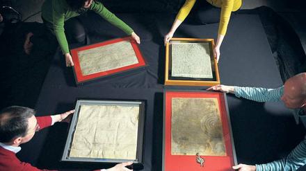Die vier Originale der Magna Carta von 1215.