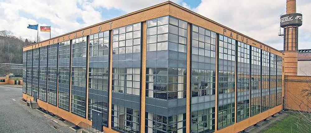 Welterbe Fagus-Werk in Alfeld. Dort wurde gestern ein Unesco-Besucherzentrum eröffnet. Die von Walter Gropius entworfene Fabrik gilt als Schlüsselbau der Moderne.