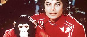 Beste Freunde: Michael Jackson mit dem Schimpansen Bubbles.