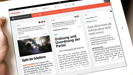 Der Online-Kiosk Blendle ist in Deutschland zunächst als Beta-Version an den Start gegangen. Offiziell geht es im September los.