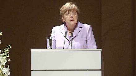 Bundeskanzlerin Angela Merkel beim Leibniztag der Berlin-Brandenburgischen Akademie.