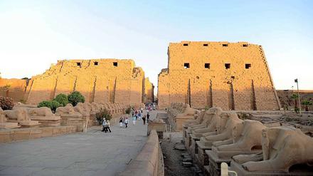 Auf dem Parkplatz vor dem weltberühmten Karnak-Tempel soll sich ein Attentäter in die Luft gesprengt haben.
