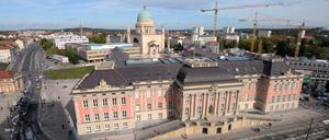 Potsdams neue Mitte - der Landtag in der Innenstadt. 