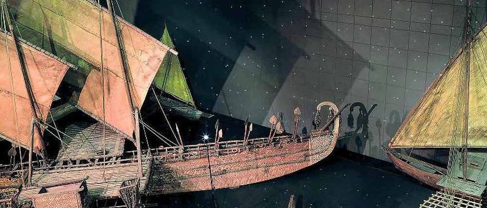 Raubkunstschau oder Hommage an andere Kulturen? Die Südseeboote aus den Dahlemer Museen kommen ins Schloss. Werkstattpräsentation aus dem Humboldt Lab.