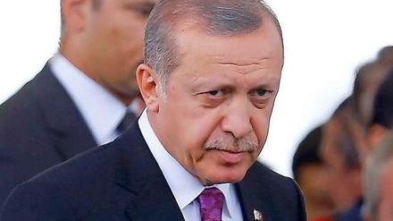 Etwas unentspannt nach der Wahl - Präsident Erdogan.