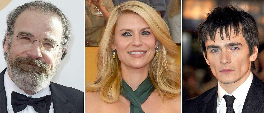 Die Stars der Serie: Mandy Paitinkin (l.), Rupert Friend (r.) und eigentlich dreht sich alles um Claire Danes (m.).