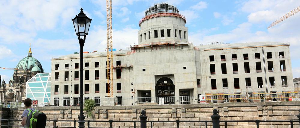 Noch ein Rohbau - in ein paar Jahren ein Berliner Glanzstück: das Humboldt-Forum.