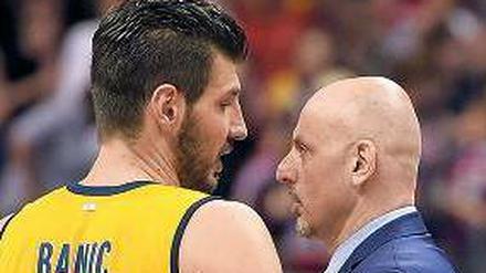 Ernste Angelegenheit. Banic (l.) und Obradovic könnten Alba verlassen.