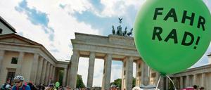 Alle wollen ins Ziel: Am Sonntag findet das Umweltfestival am Brandenburger Tor statt.