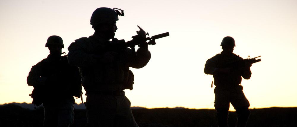 Mitglieder der US-Spezialeinheit Navy Seals bei einem Manöver