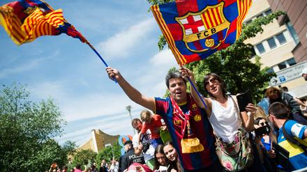 Der FC Barcelona beschwert sich über Zustände am Flughafen Schönefeld.