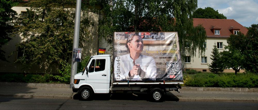 Erfolgreicher Wahlkampf: Pegida-Kandidatin Festerling kam auf immerhin zehn Prozent der Stimmen.