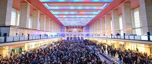 Stylish in Tempelhof: Die Streetstyle-Messe Bread & Butter im ehemaligen Flughafengebäude (2014).
