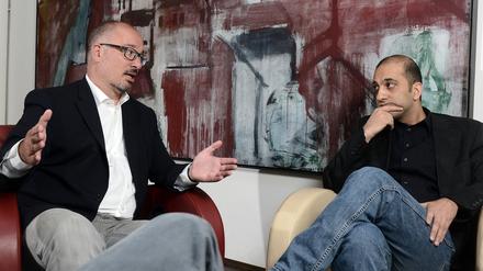 Streitgespräch zum Thema Mieten in Berlin. Mit Jan Stöß, Landesvorsitzender der SPD Berlin und Rouzbeh Taheri, Sprecher Berliner Initiative für einen neuen sozialen Wohnungsbau. 