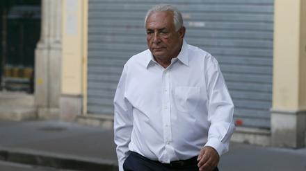 Dominique Strauss-Kahn, der ehemaligen Chef des Internationalen Währungsfonds (IWF), am Freitag in Lille.