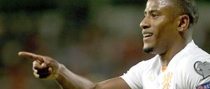 Hollands Luciano Narsingh feiert sein 2:0 gegen Lettland