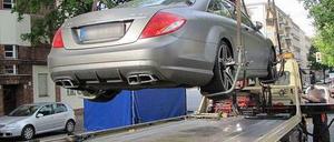 Der Besitzer dieses Mercedes mit AMG-Tuning wird seinen Wagen sicher vermissen.