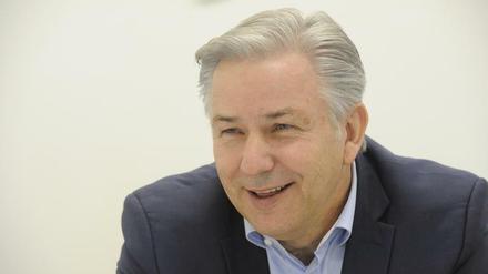 Klaus Wowereit in bester Laune.