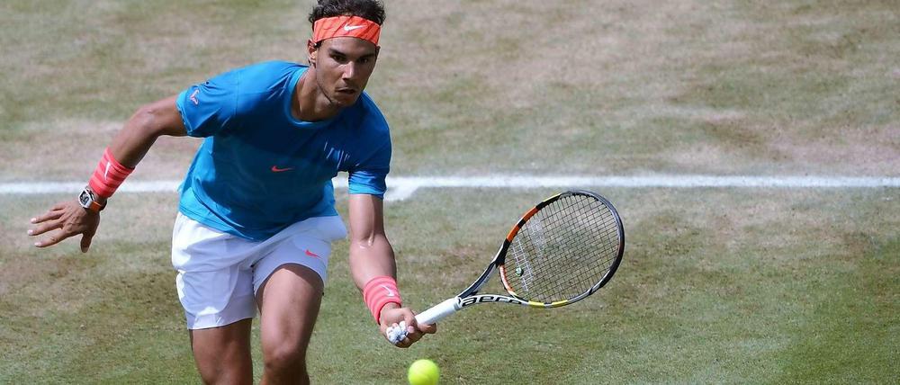 Rafael Nadal gewann die Rasen-Premiere beim Stuttgarter Tennis-Turnier.