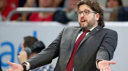 Mit Puls 174 unterwegs: Bambergs italienischer Trainer Andrea Trinchieri.
