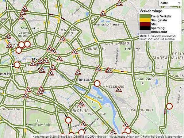 Freie Fahrt in Berlin am Donnerstagmorgen!