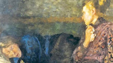 Am Krankenbett. Mutter mit Kind, gemalt von Clara Siewert (1892 – 1900).