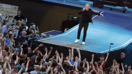Herbert Grönemeyer in der Waldbuehne in Berlin.