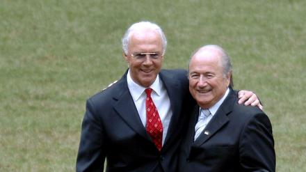 Am Ende oft einer Meinung: Franz Beckenbauer (links) und Sepp Blatter.