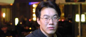 Der Autor Zang Di in der Literaturwerkstatt Berlin.