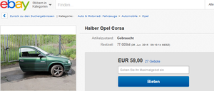 Noch sieben Tage kann man auf den Corsa bieten.