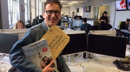 "Neu in Berlin" - Stephan Wiehler mit unserem neuen Tagesspiegel-Magazin. Das kriegt jetzt Mitchell Weiser von Bayern Münc ... ach, was! ... von Hertha BSC.