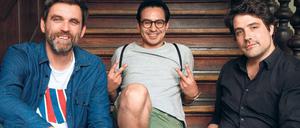 Drei von sechs Lola-Kandidaten (v.l.): Sebastian Schipper ("Victoria"), Burhan Qurbani ("Wir sind jung, wir sind stark") und Johannes Naber ("Zeit der Kannibalen").