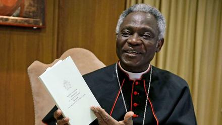 Der ghanaische Kardinal Peter Turkson hat die Umwelt-Enzyklika am Donnerstag in Rom vorgestellt. Der Papst selbst war derweil auf Reisen - in Albanien.