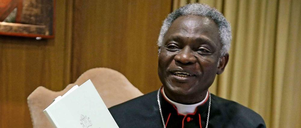 Der ghanaische Kardinal Peter Turkson hat die Umwelt-Enzyklika am Donnerstag in Rom vorgestellt. Der Papst selbst war derweil auf Reisen - in Albanien.
