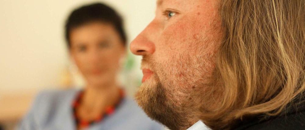 Linken-Fraktionsvize Sahra Wagenknecht, Grünen-Fraktionschef Anton Hofreiter
