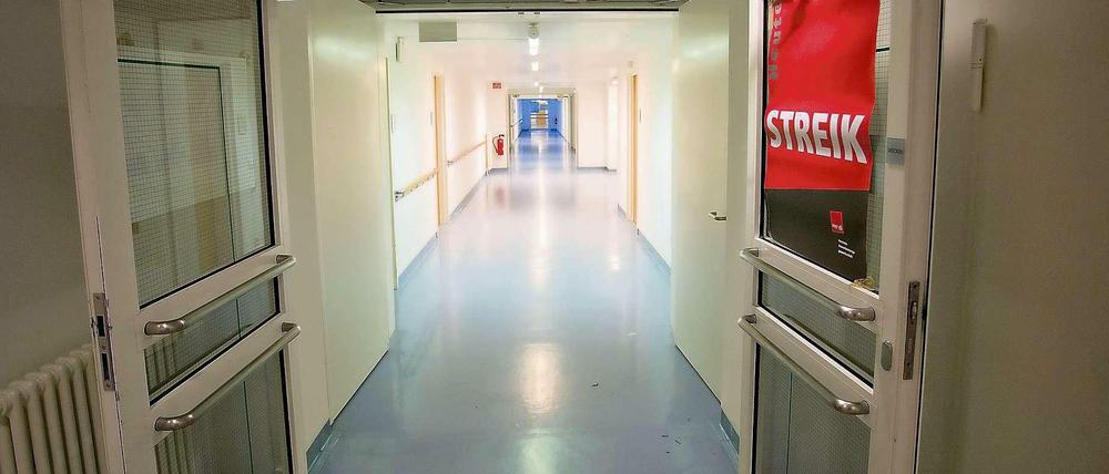 Leere Flure, leere Betten: Die Charité in Berlin