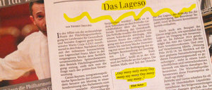 Wegen eines Stromausfalls war die Frühausgabe der "Berliner Zeitung" nicht ganz fertig.