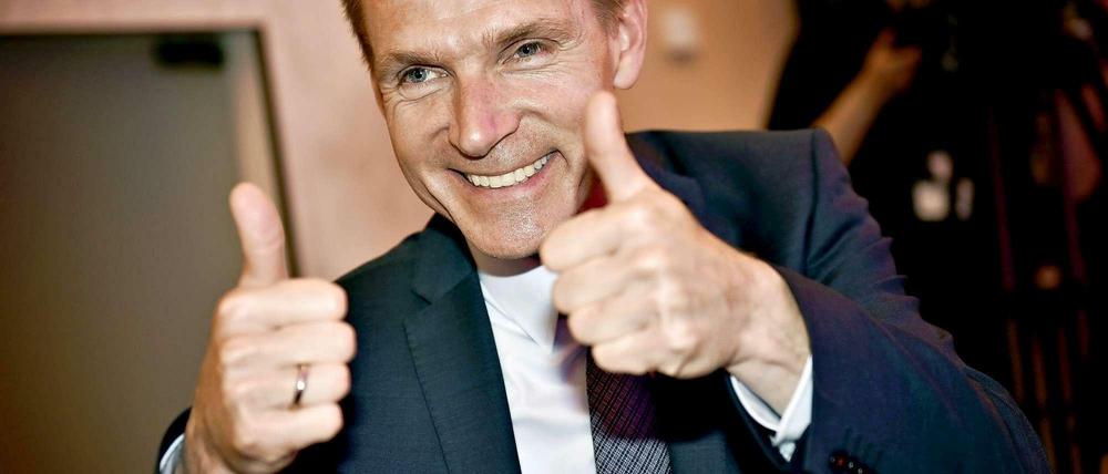Will die dänischen Rechtspopulisten gesellschaftsfähig machen: Kristian Thulesen Dahl als Gewinner am Wahlabend.